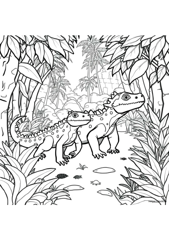Drago Di Komodo Wild Kratts Da Colorare