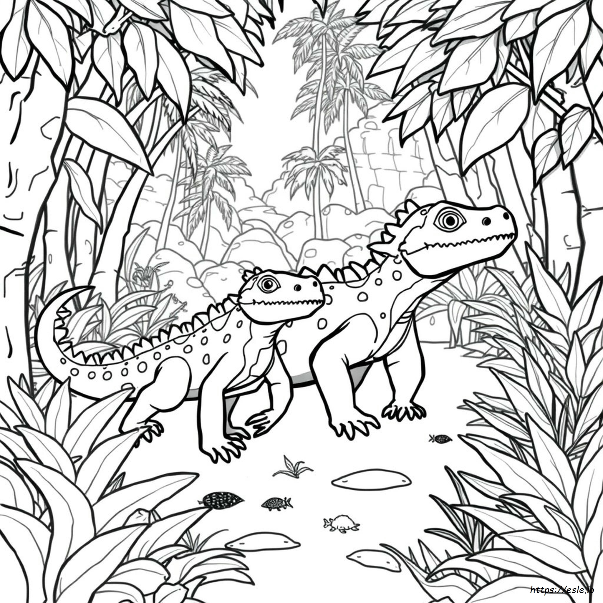 Wild Kratts Komodo Dragon Coloring Page