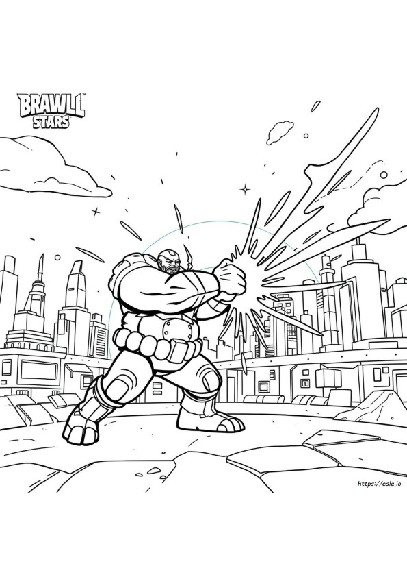 Brawl Stars Coloring Pages Otis