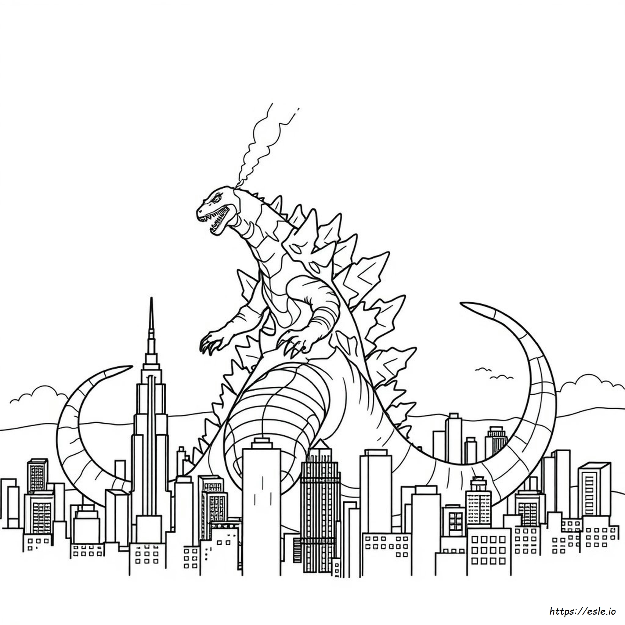 Godzilla King Of The Monsters Coloring Pages