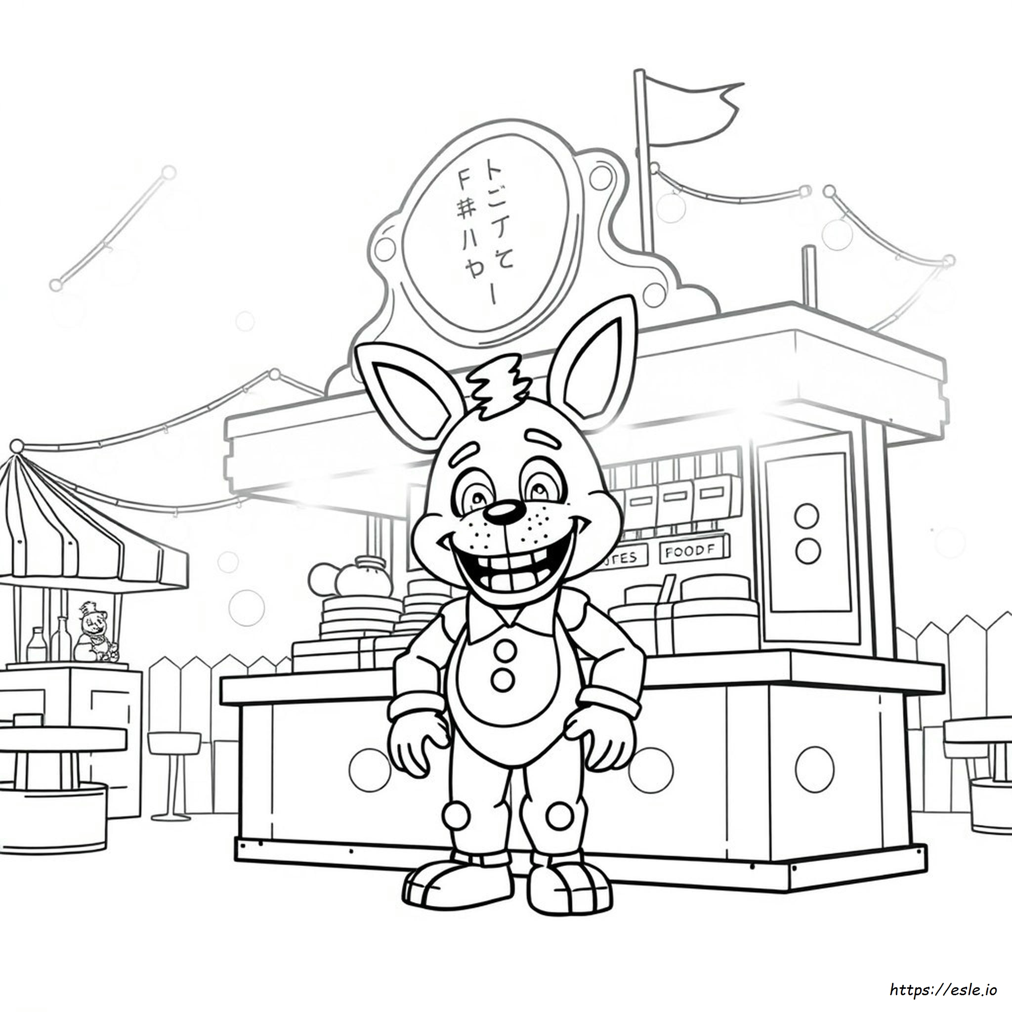 Fnaf Funtime Foxy Coloring Pages