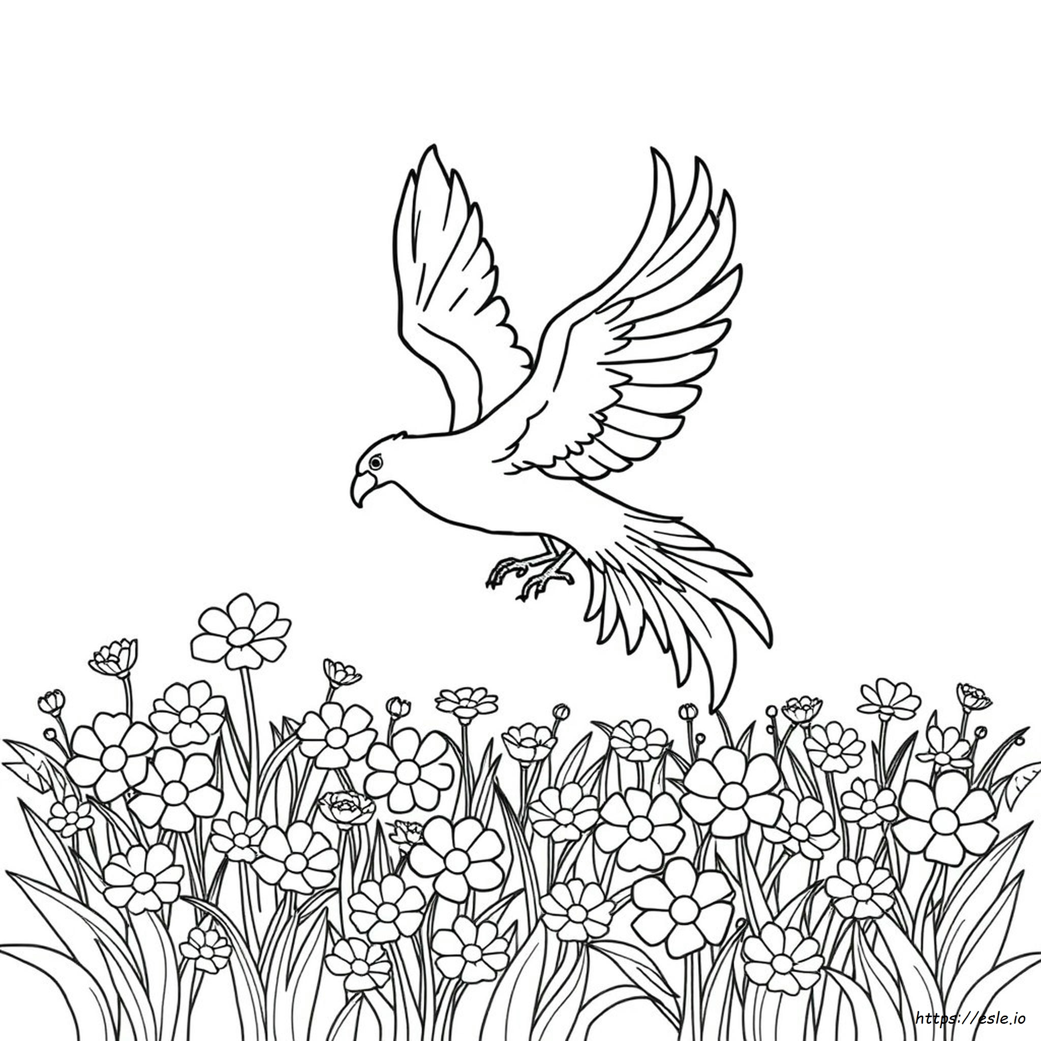 Free Printable Phoenix Coloring Page