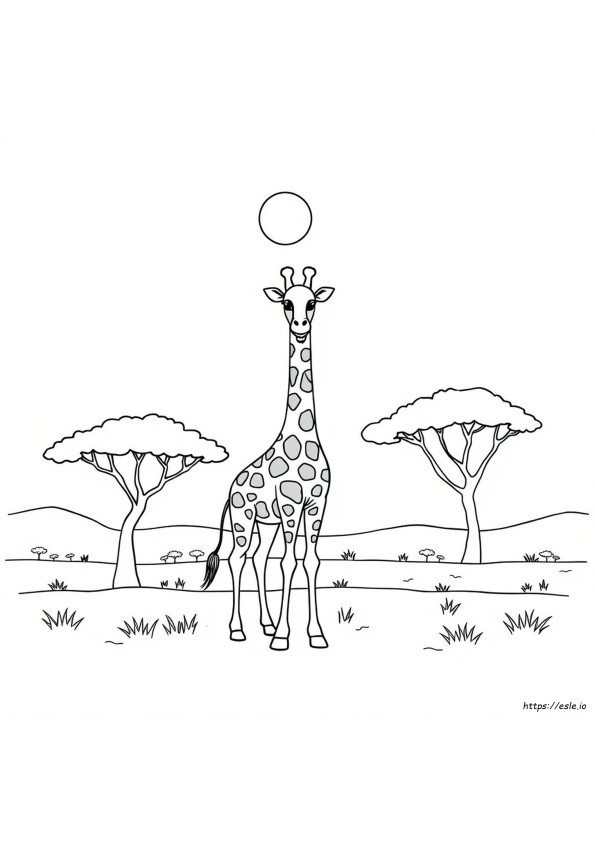 Plan	De	Colorat	Giraffe	De	Printat