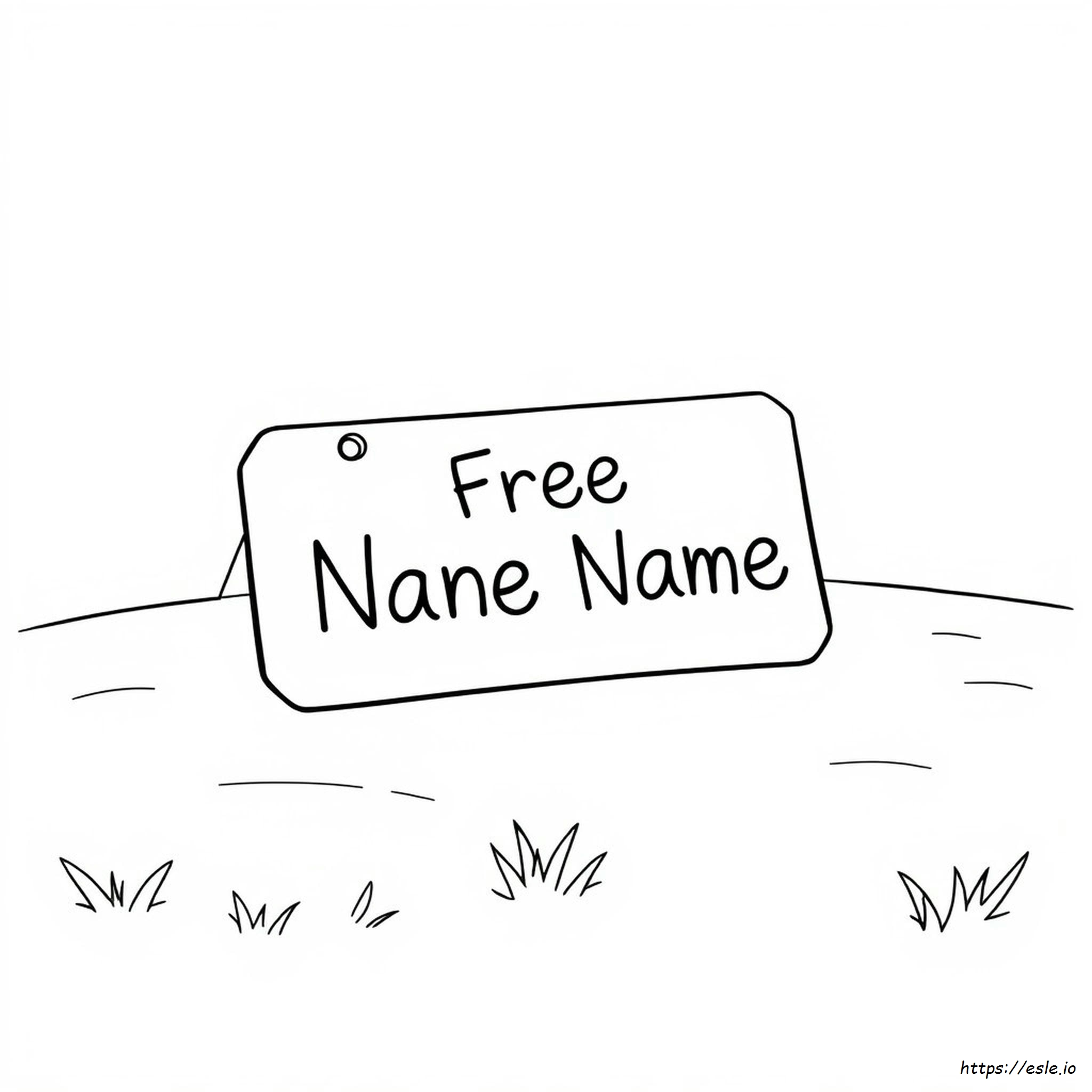 Free Personalized Name Coloring Pages