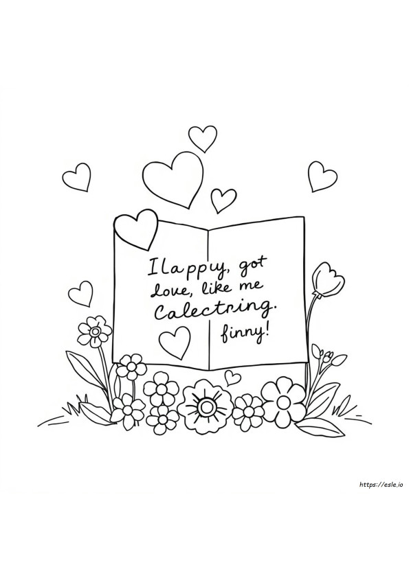 Coloring Valentines Cards