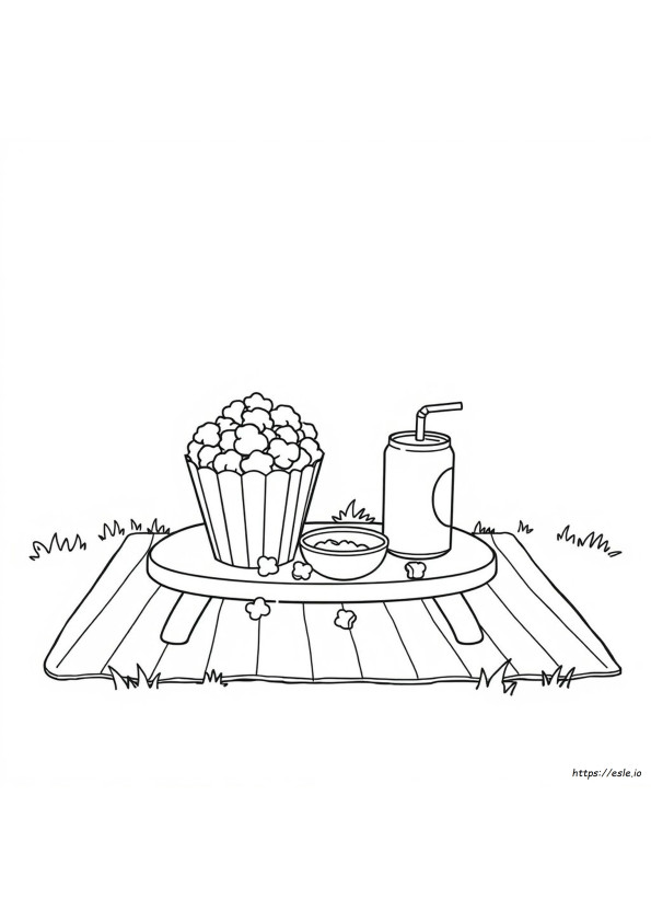 Disegni Di Popcorn Carini Da Colorare