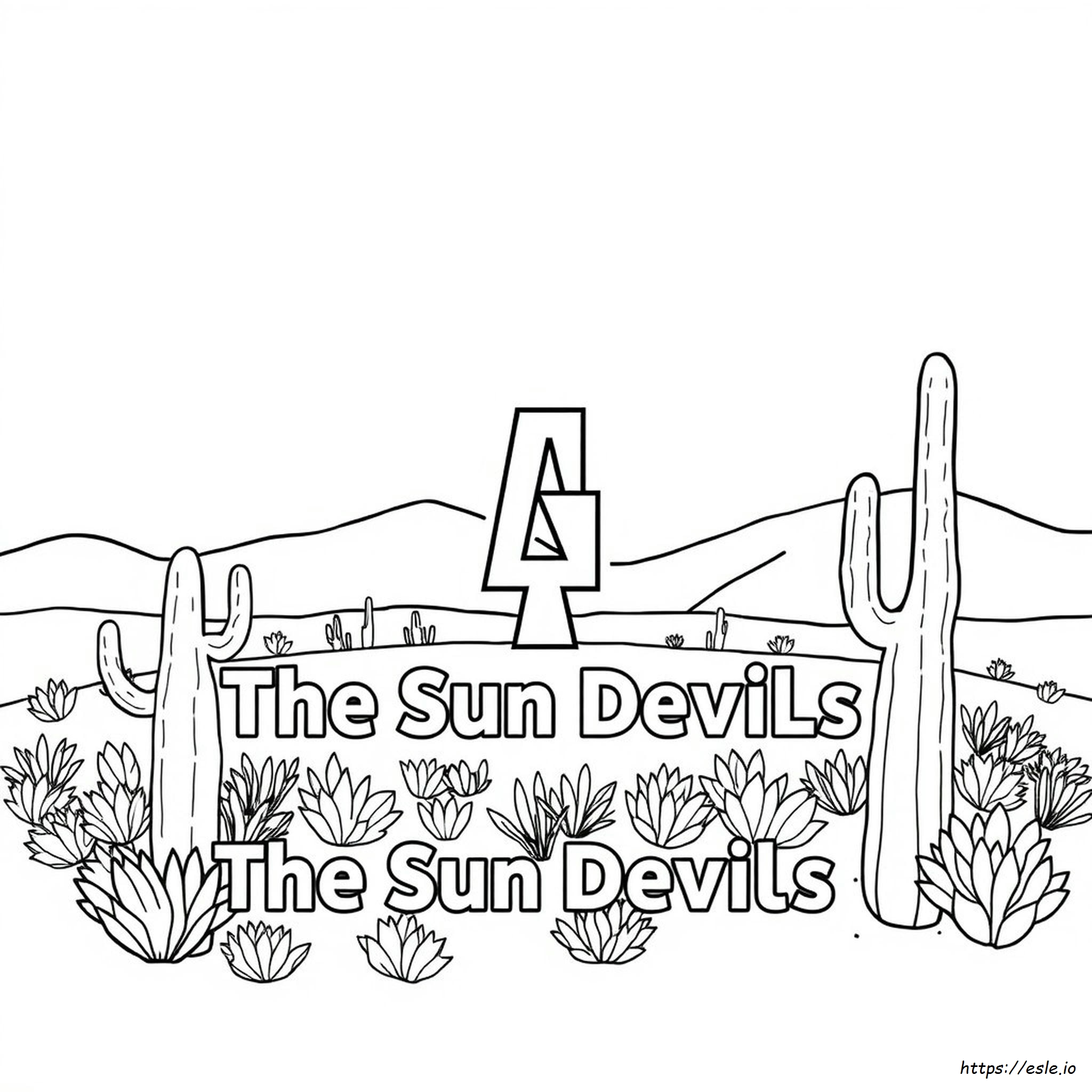 Arizona State Coloring Pages - Free Printable PDF