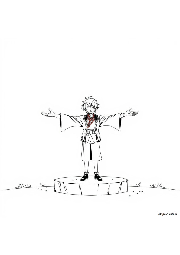 Tomura Shigaraki Värityskuva