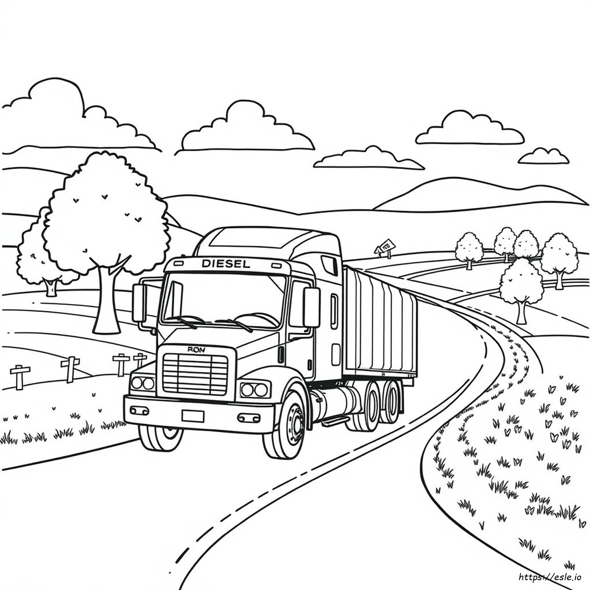Camiones Diesel Para Colorear