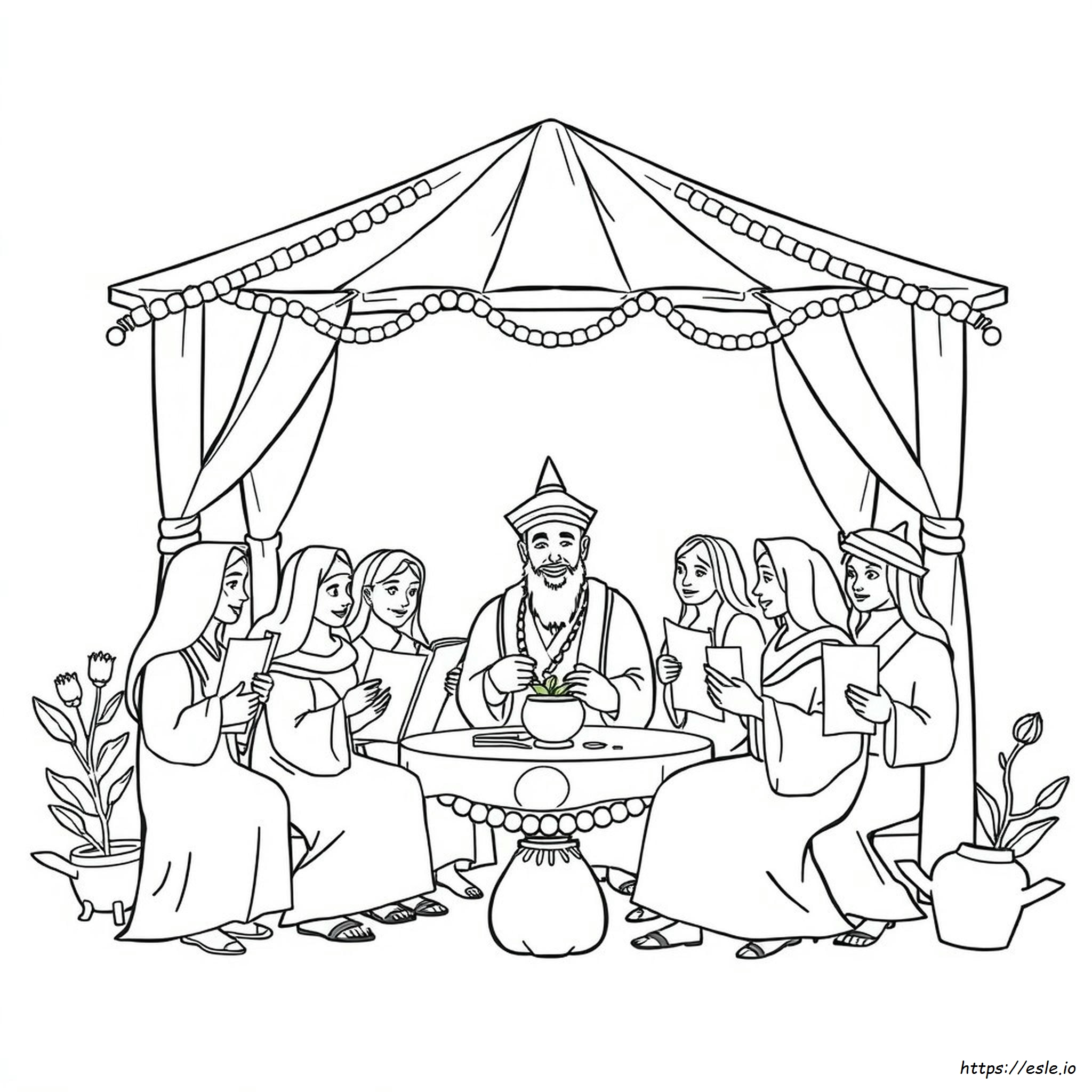 Feast Of Booths Coloring Page