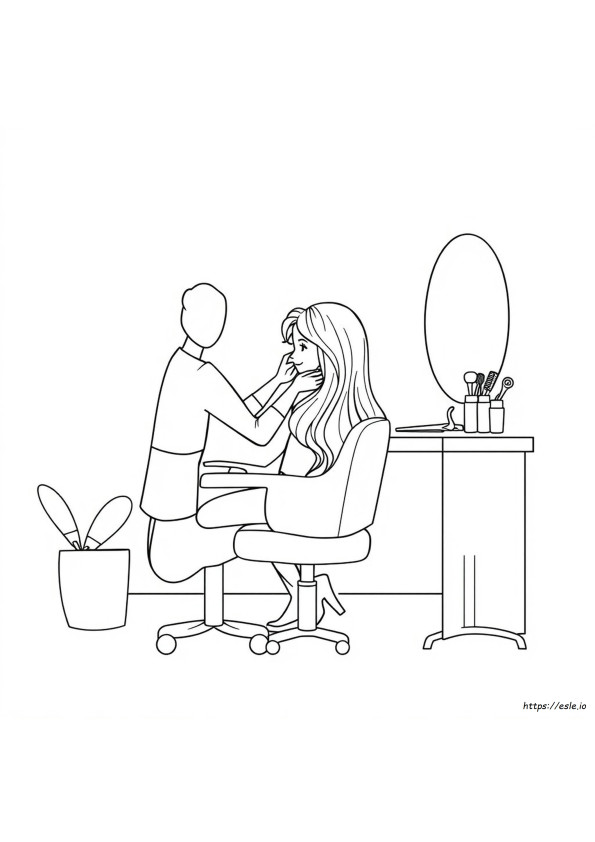 Hair Colouring Page