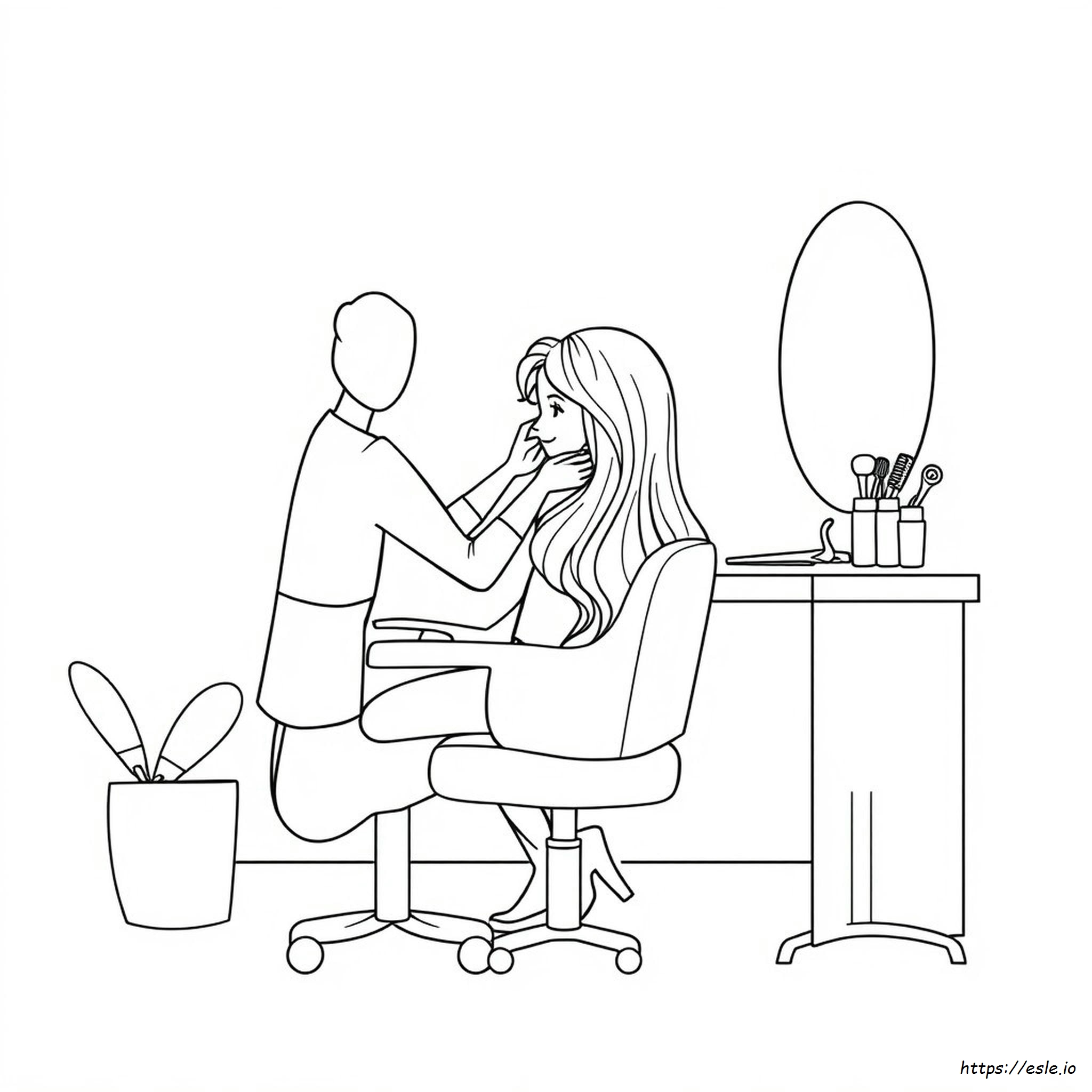Desenho De Cabelo Para Colorir Grátis Para Imprimir