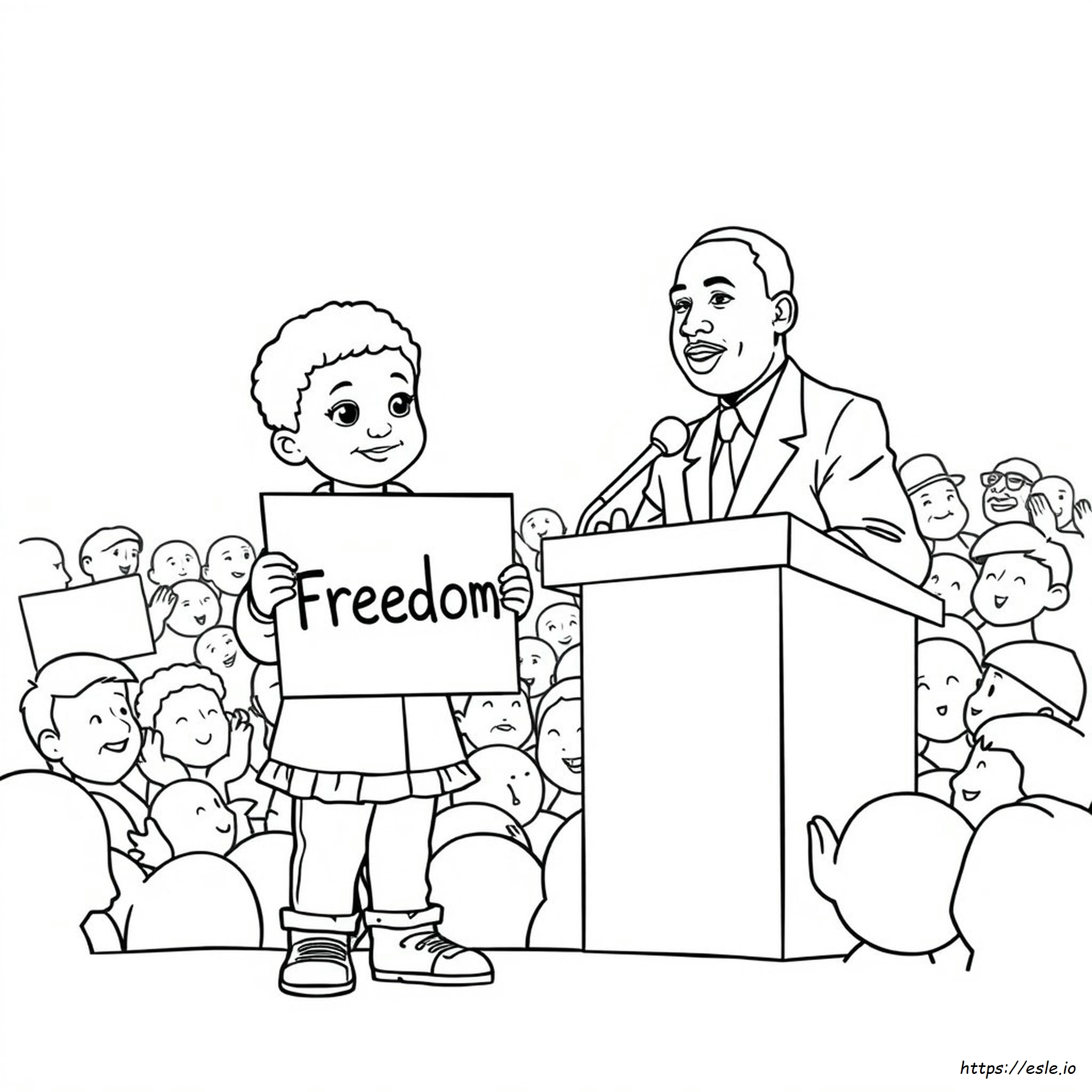 Martin Luther King Jr Coloring Page for Kids - Free Printable PDF