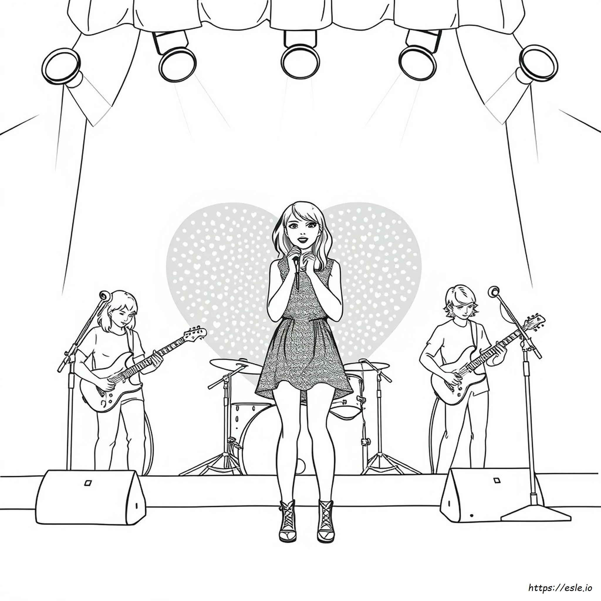 Taylor Swift Eras Coloring Pages