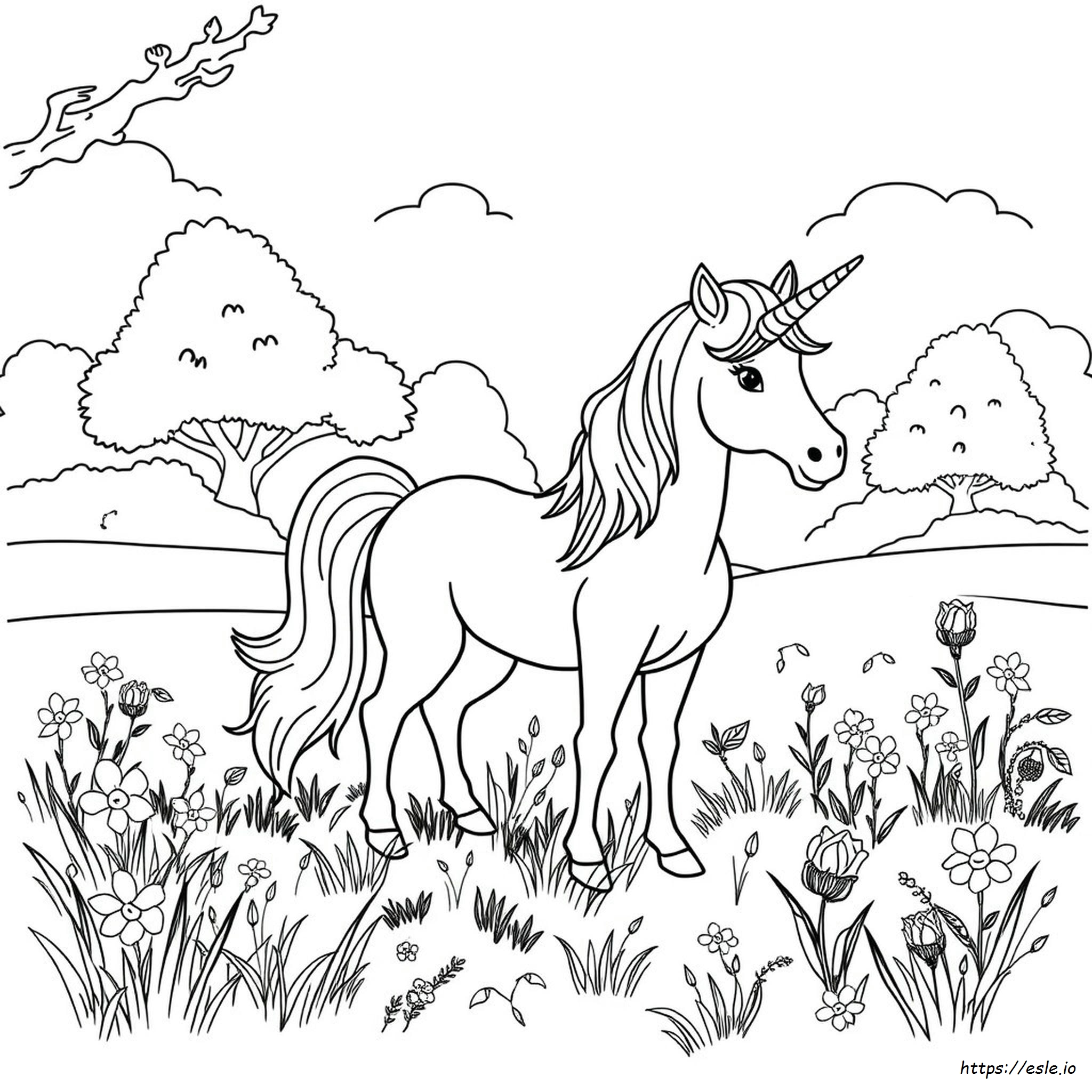 Unicorn Coloring Pages For Printing Printable