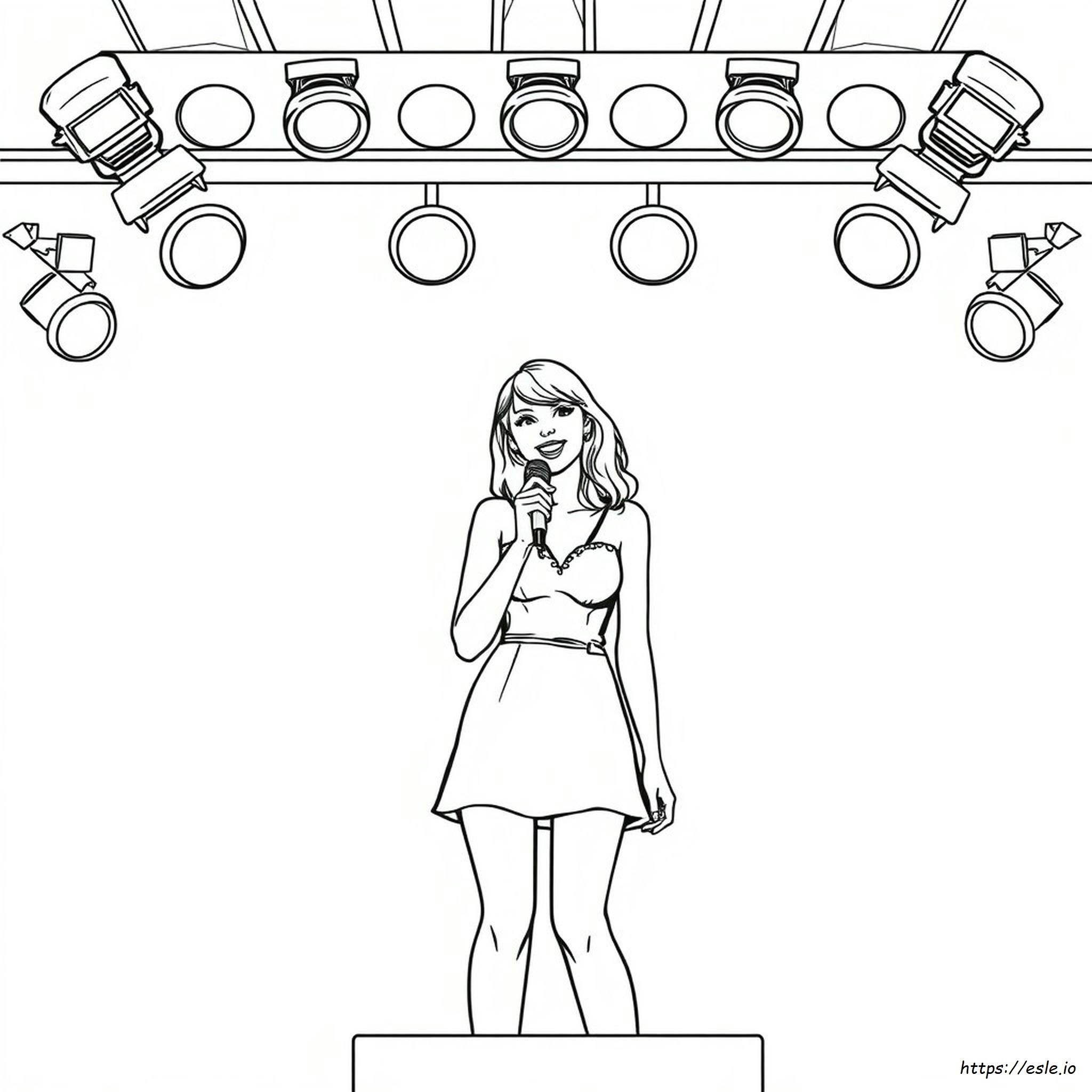 Taylor Swift Coloring Paper