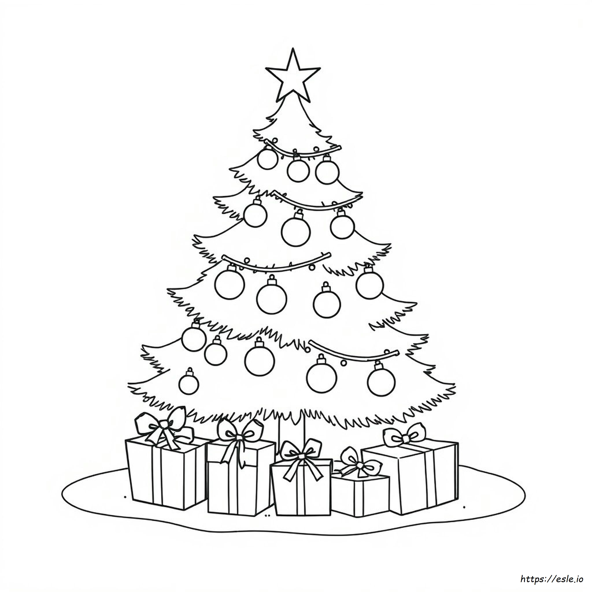Gambar Mewarnai Natal Gratis Untuk Dicetak