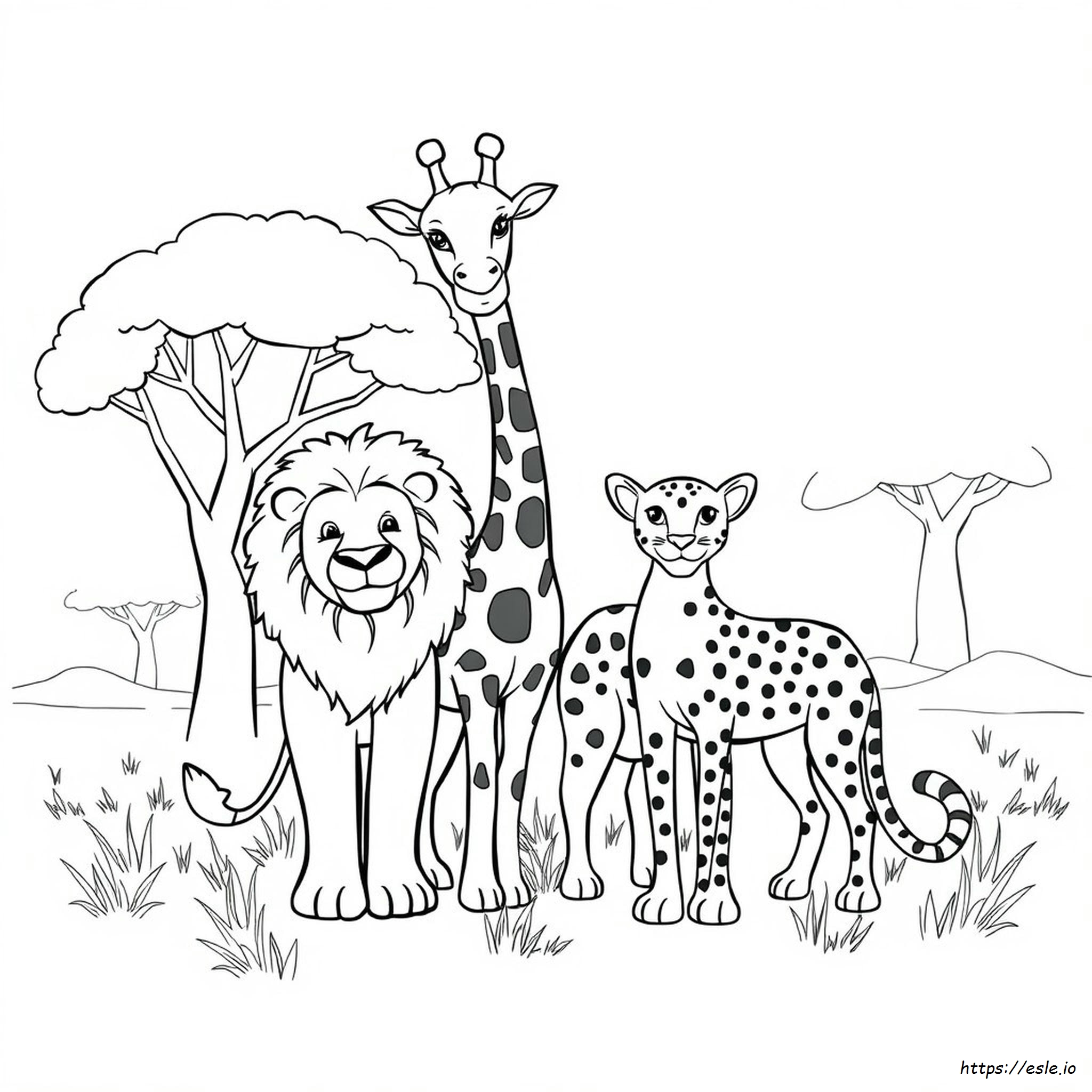 Coloring Pages Of Wild Animals