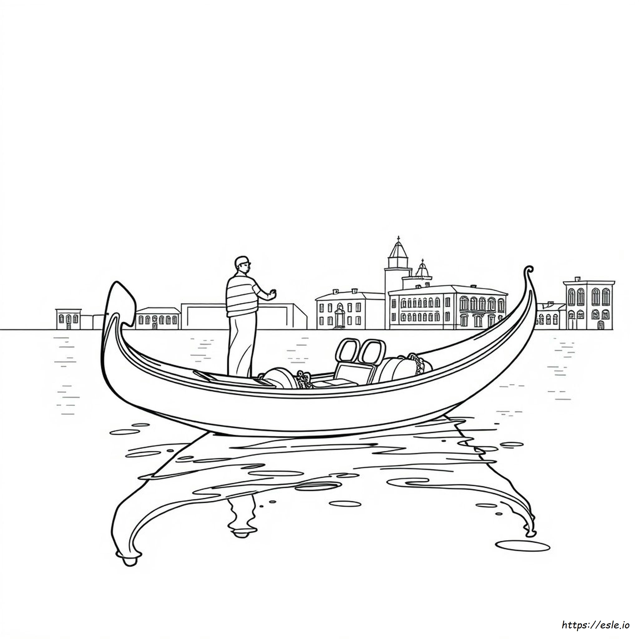 Gondola Gambar Mewarnai