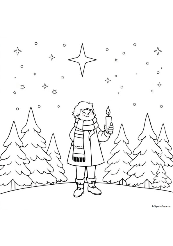 Ücretsiz Noel Ilahisi Boyama Sayfaları