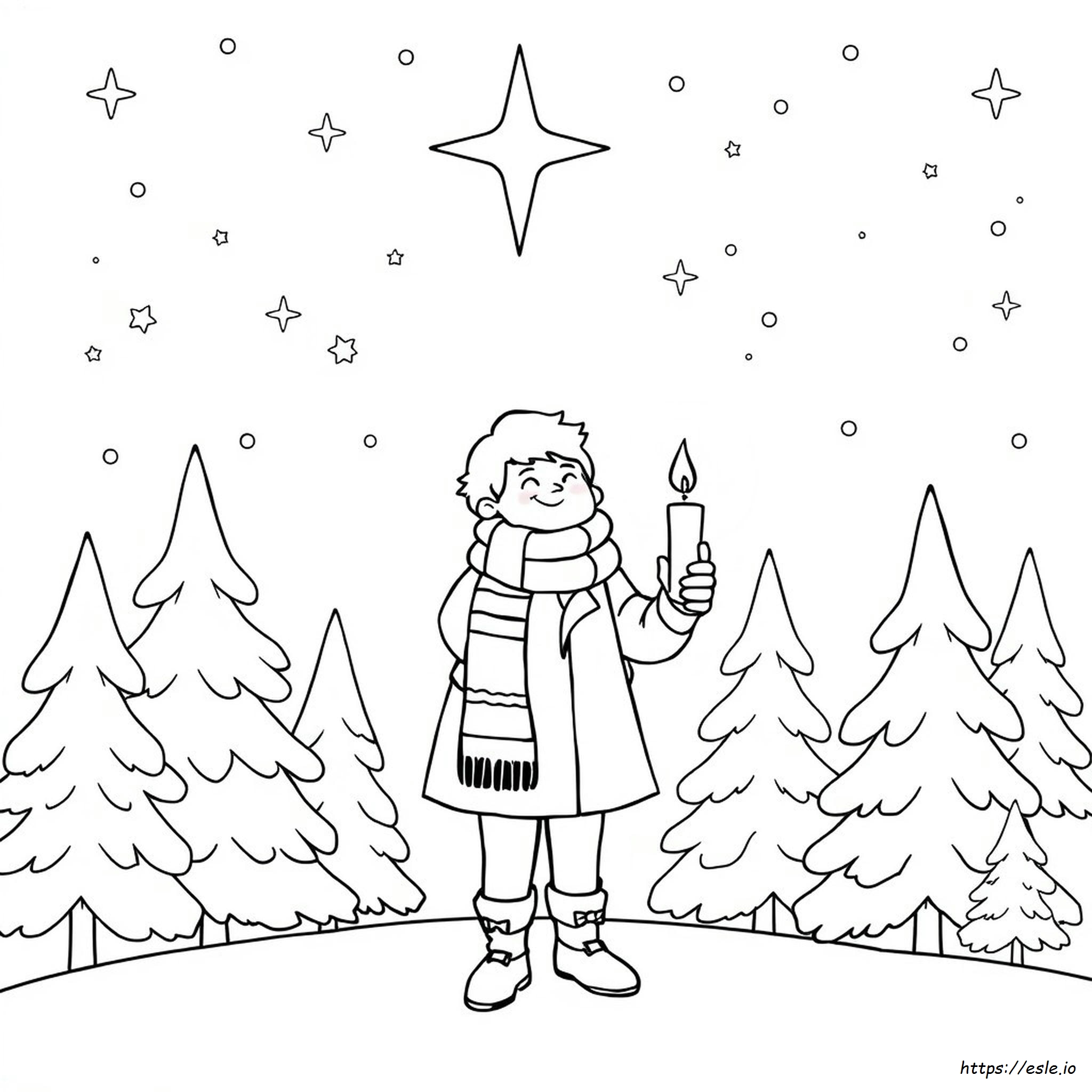 Halaman Mewarnai Lagu Natal Gratis untuk Anak-anak