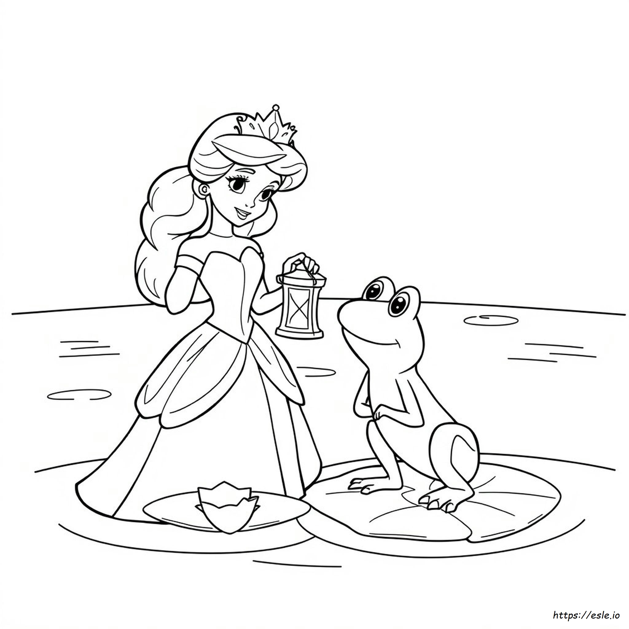 Princess And The Frog Coloring Pages To Print