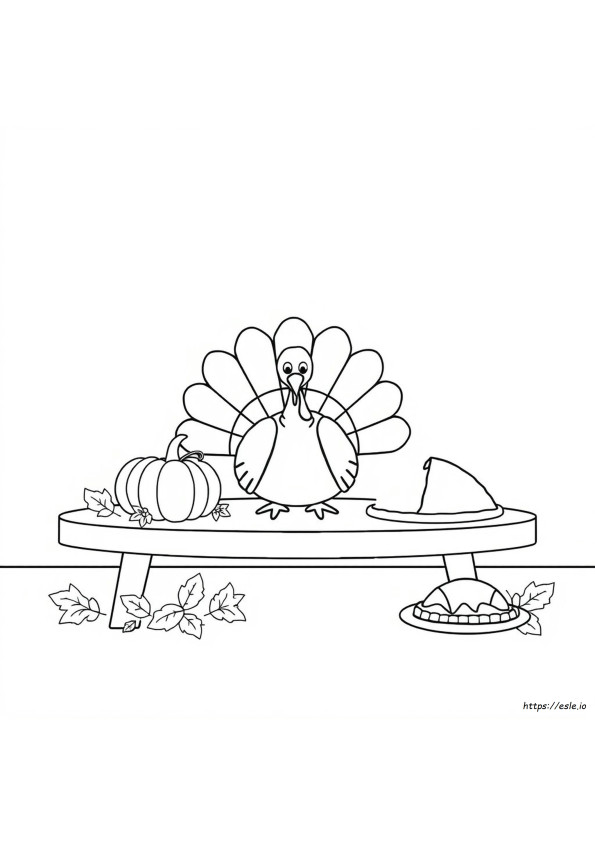 Halaman Thanksgiving Untuk Dicetak Dan Diwarnai