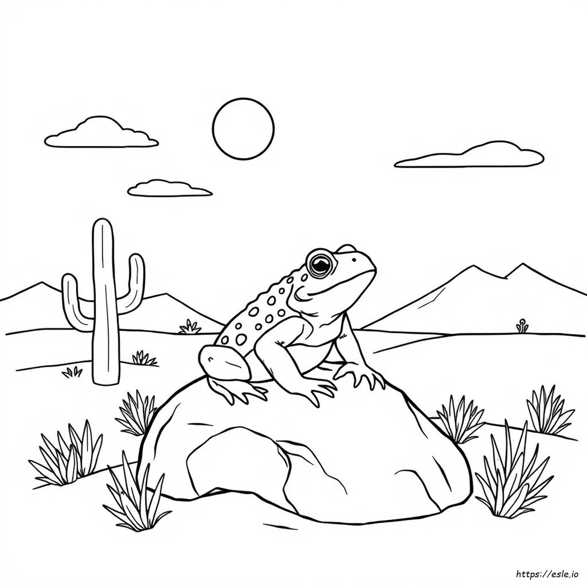 Horned Toad Coloring Page - Free Printable PDF