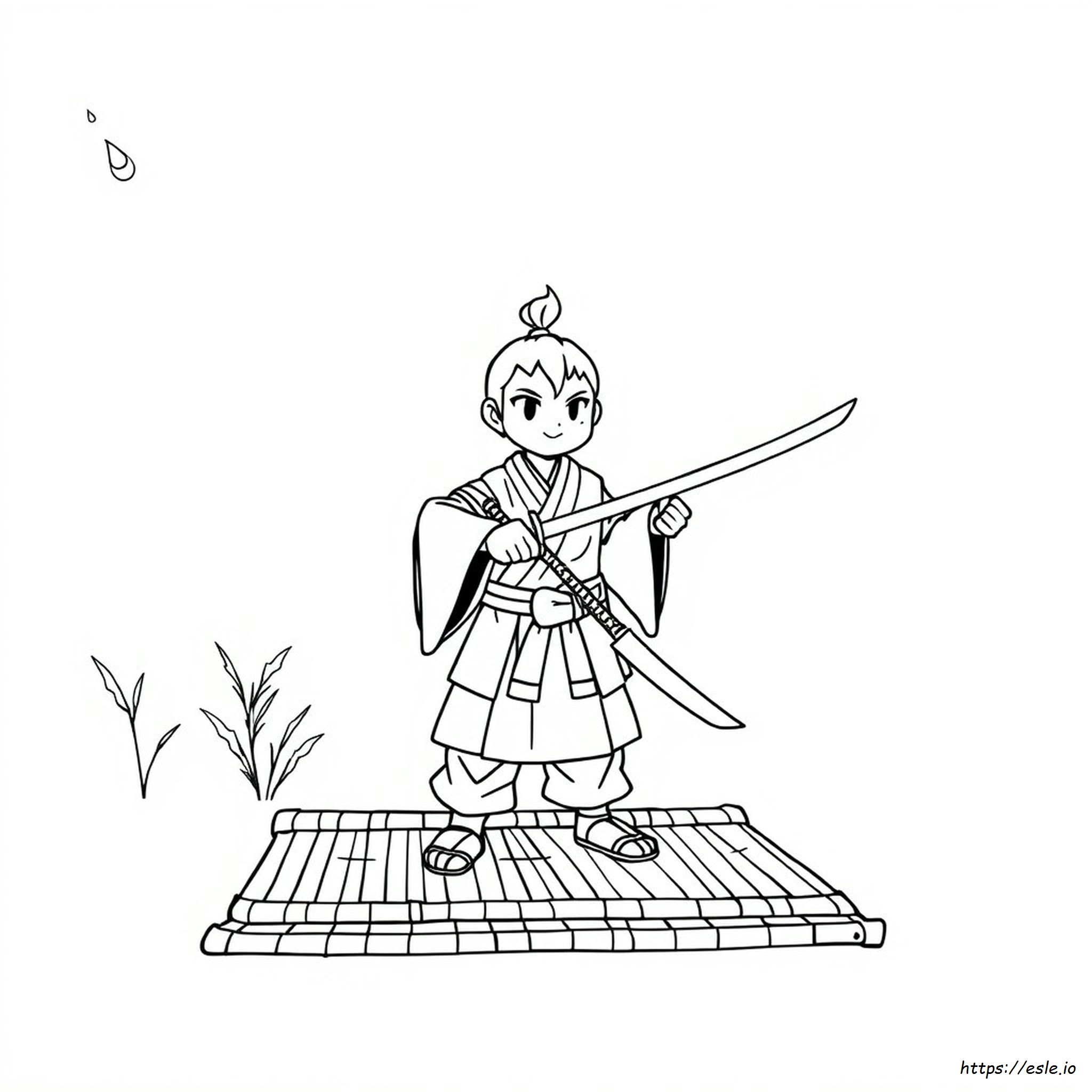 Giyu Tomioka Coloring Page