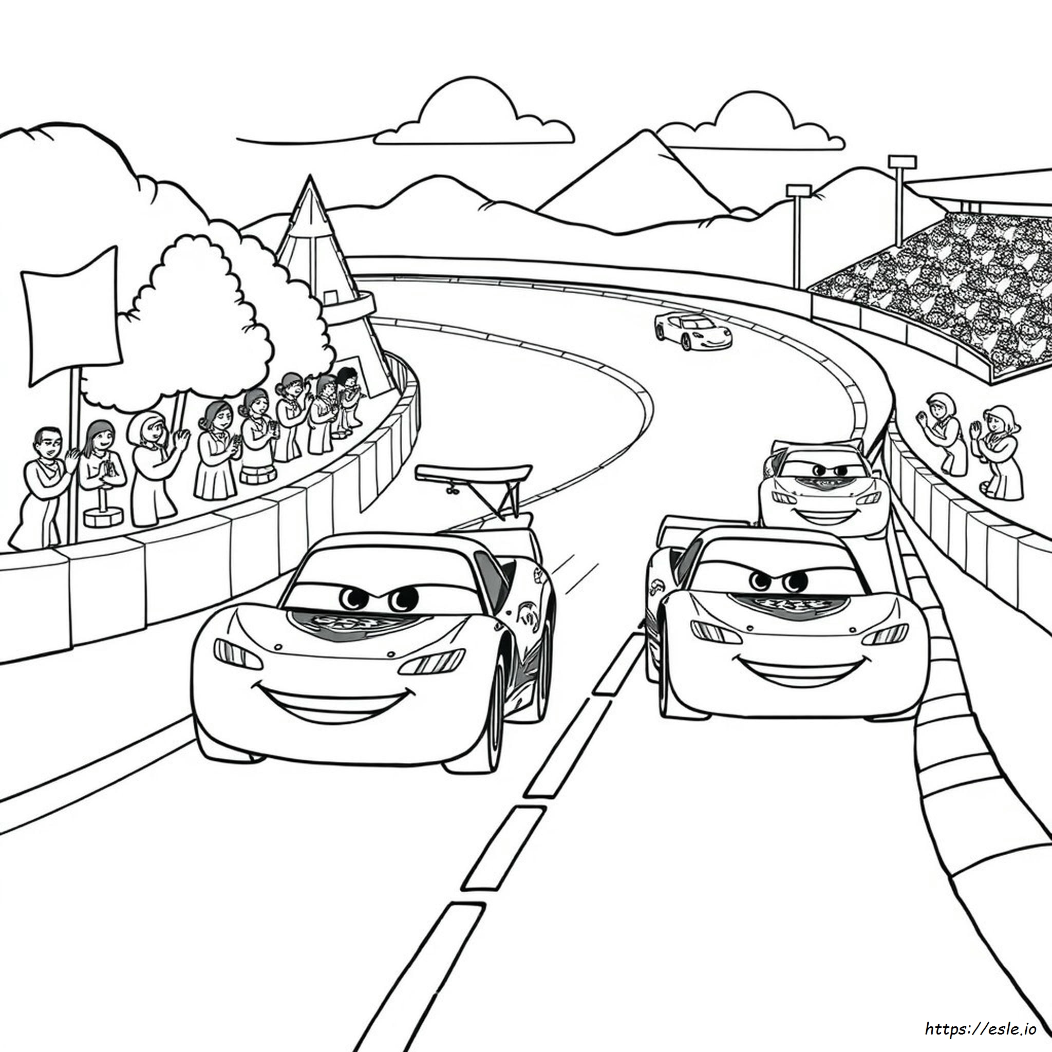 Gratis Printbare Cars 3 Kleurplaten kleurplaat