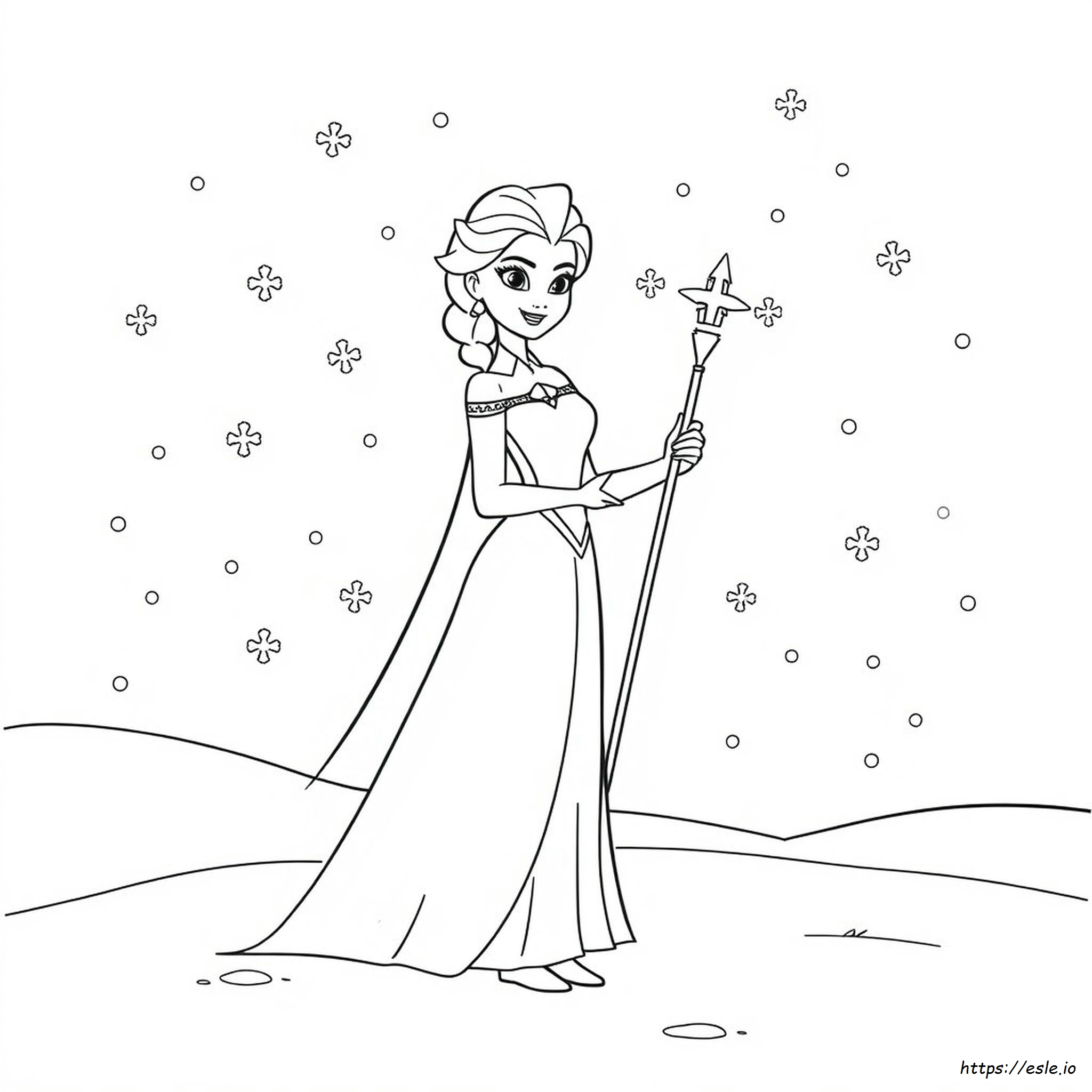 Elsa Ausmalbild