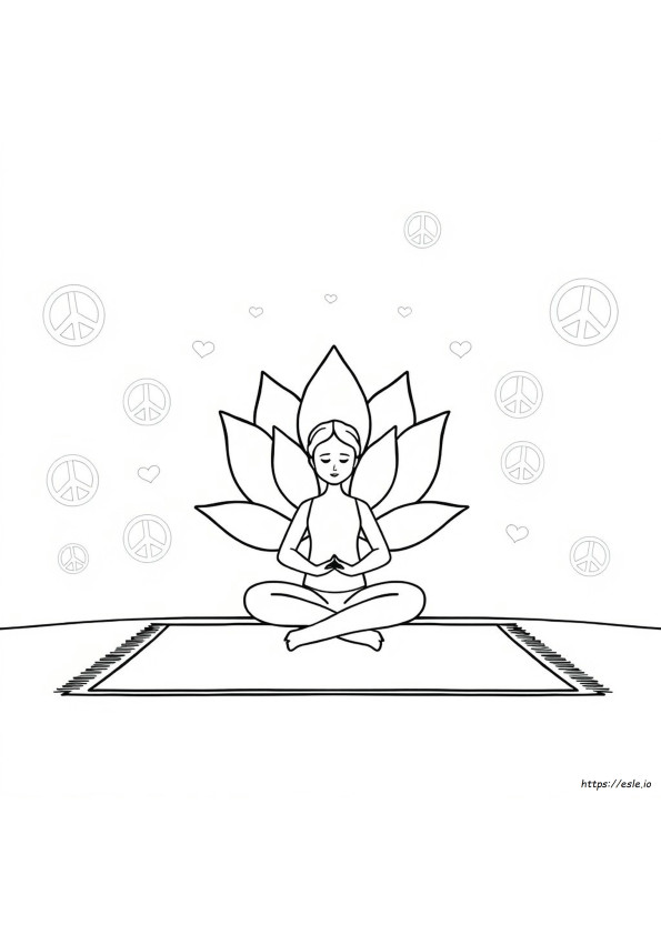 Gratis Meditatie Kleurplaten