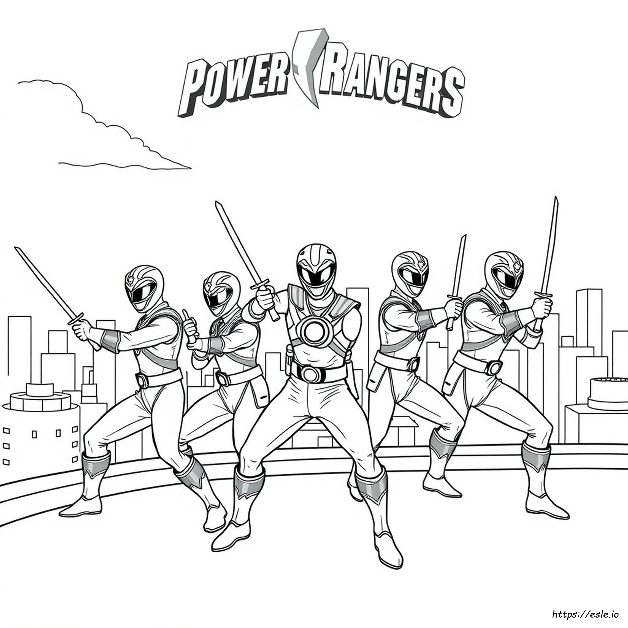 Power Rangers Ninja Steel Coloring Pages