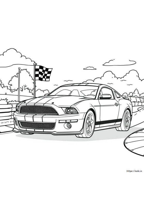 Mustang Shelby Gt500 Coloring Pages