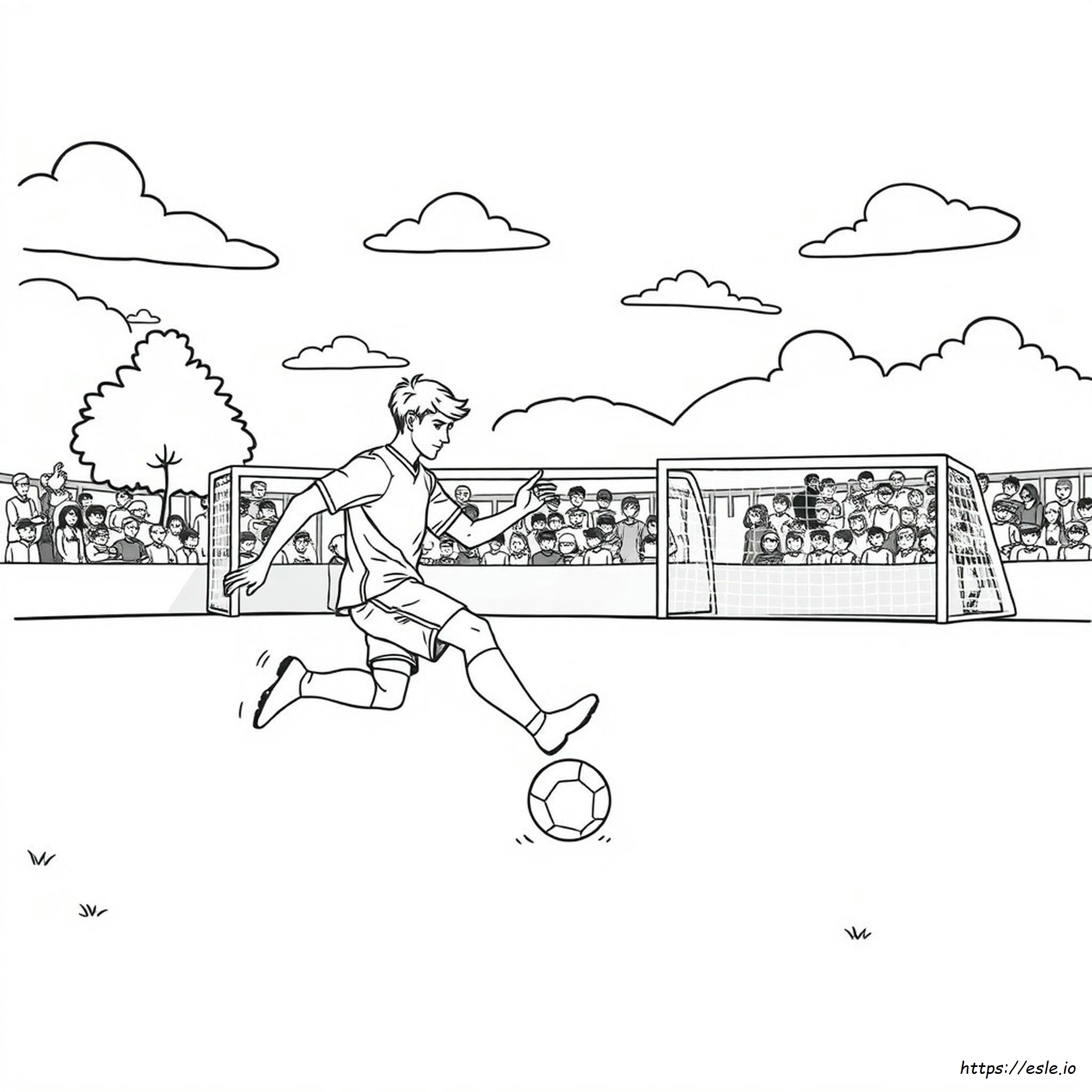 Soccer Player Coloring Pages To Print - Free