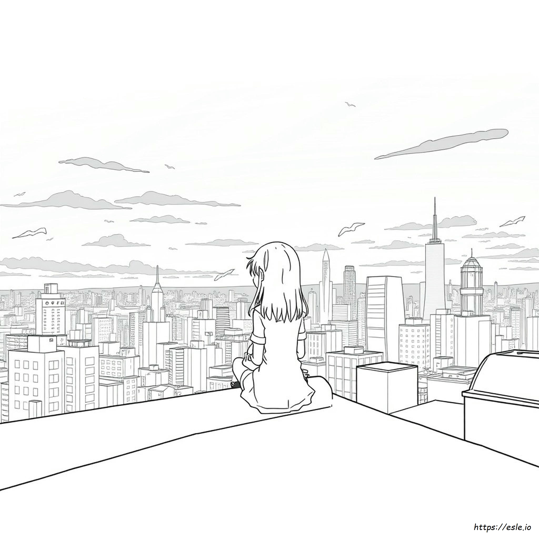 Anime Coloring Page - Free Printable