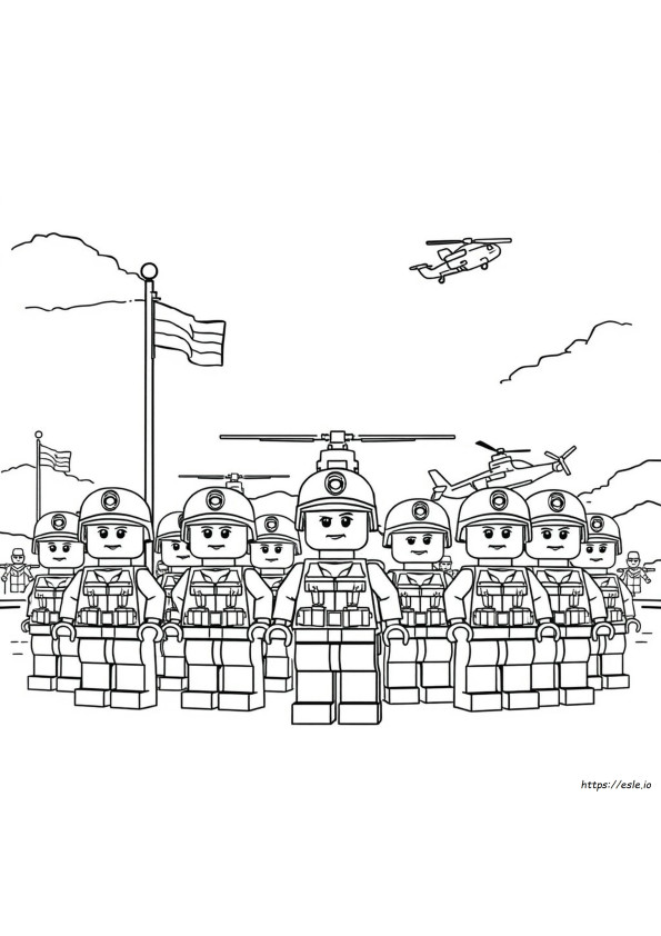 Pagini De Colorat Cu Lego Militar