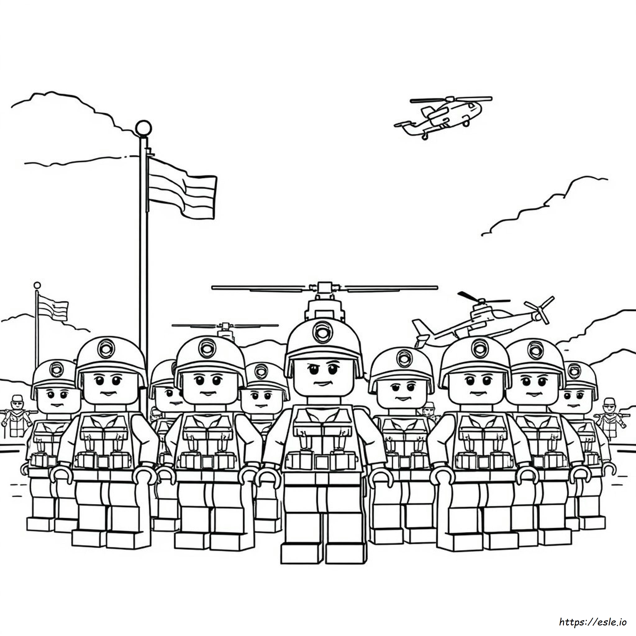 Lego Military Coloring Pages