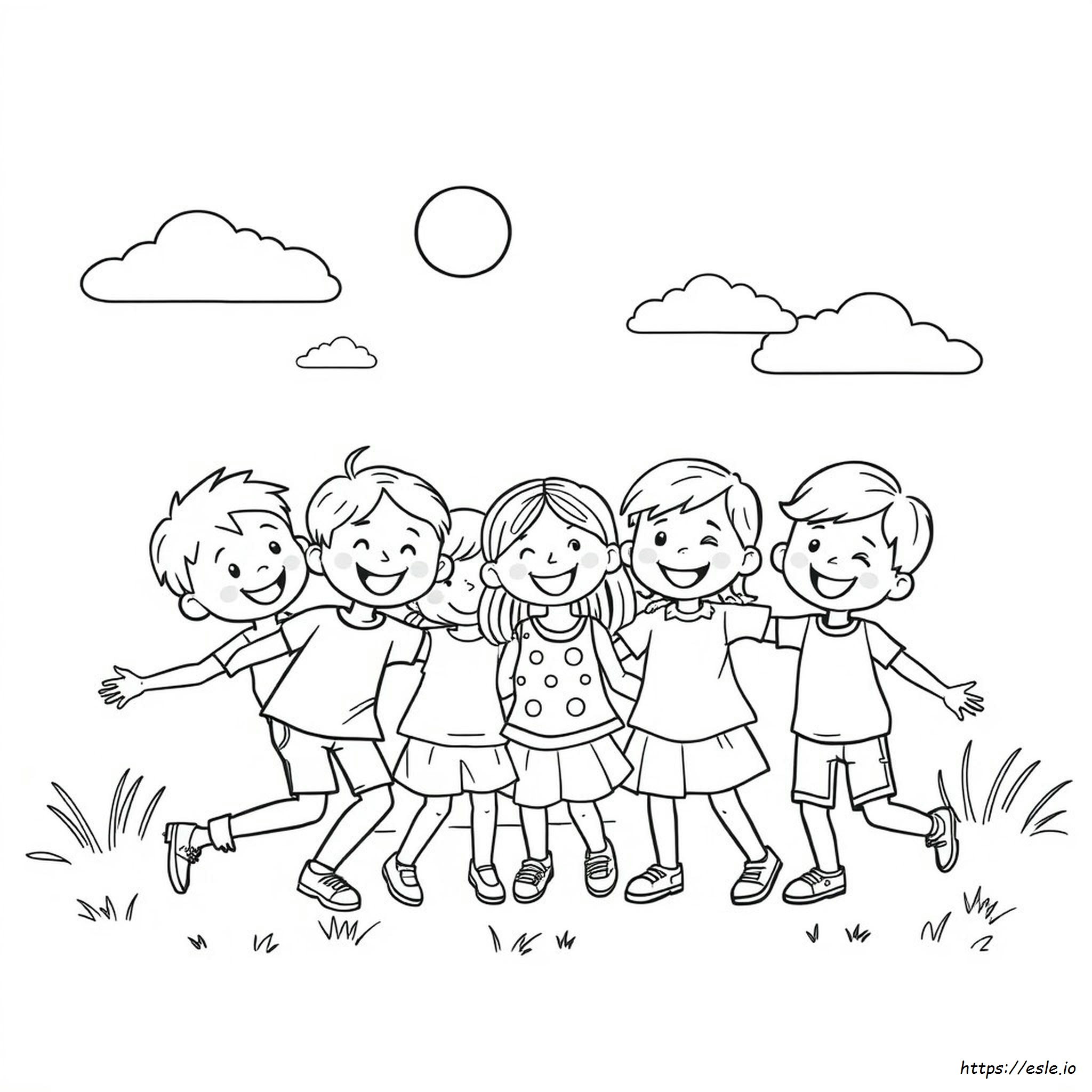 Colouring Pages Of Friends