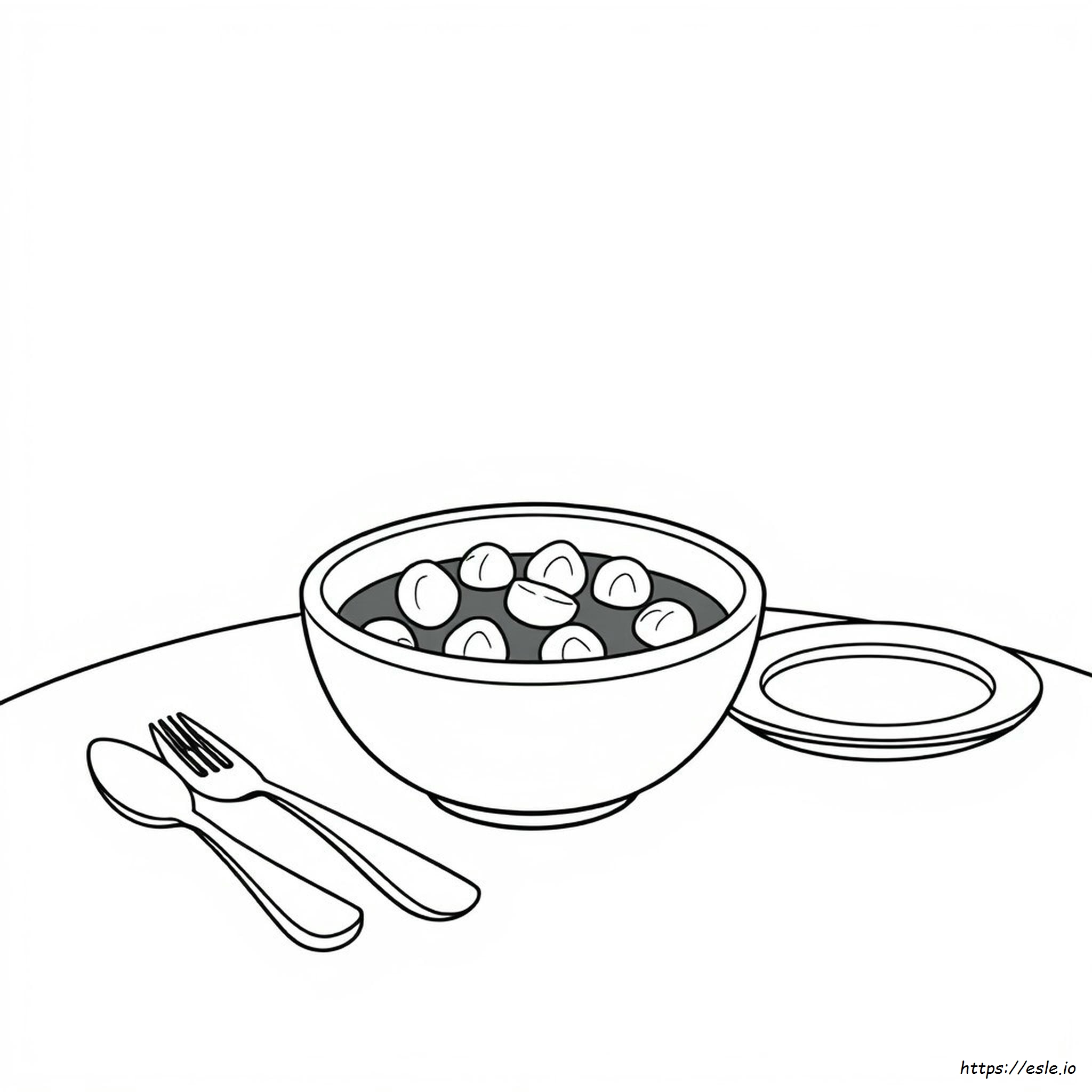Black Food Coloring Page - Free Printable PDF
