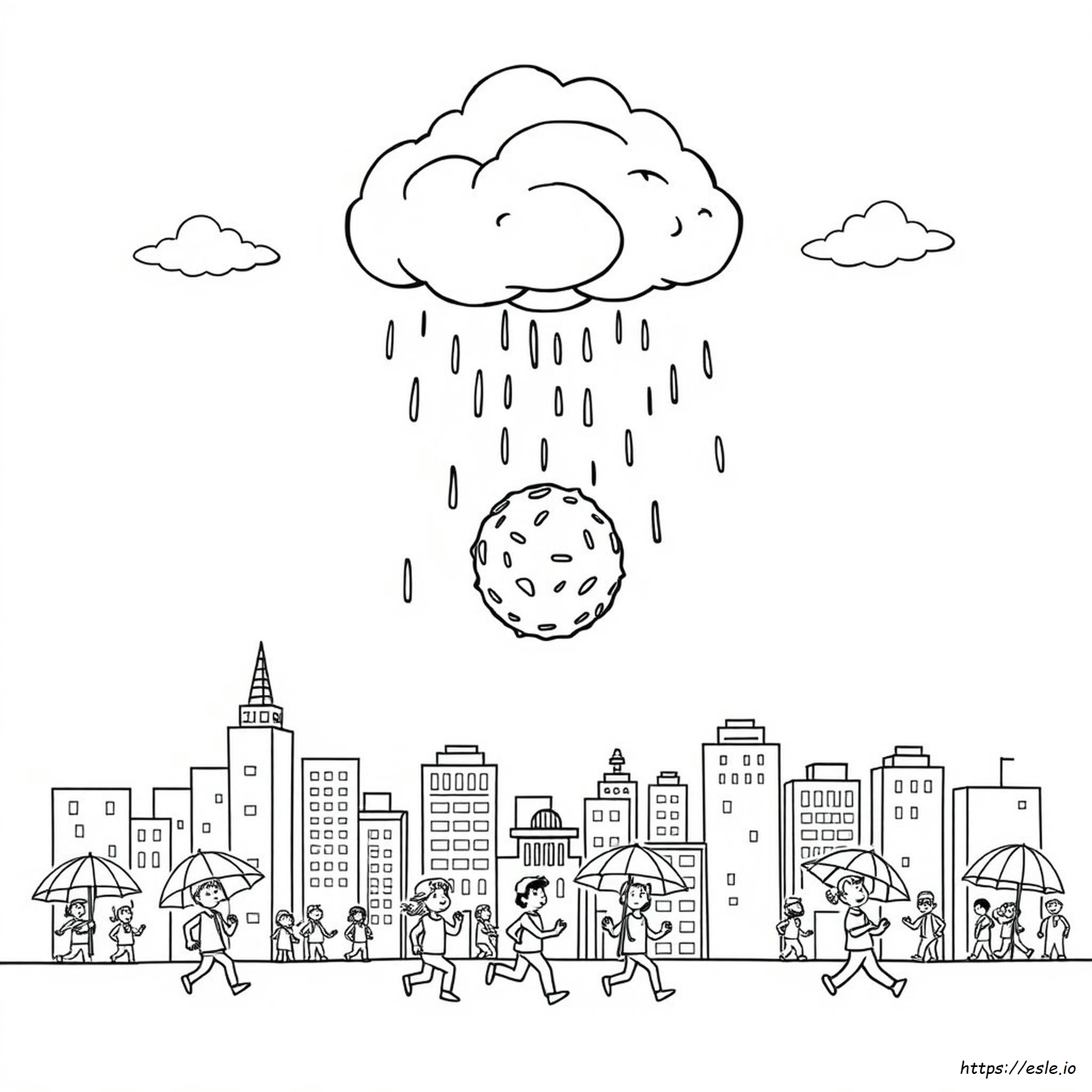 Cloudy With A Chance Of Meatballs Coloring Page