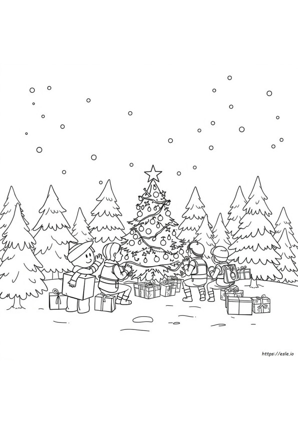 Christmas Fortnite Colouring