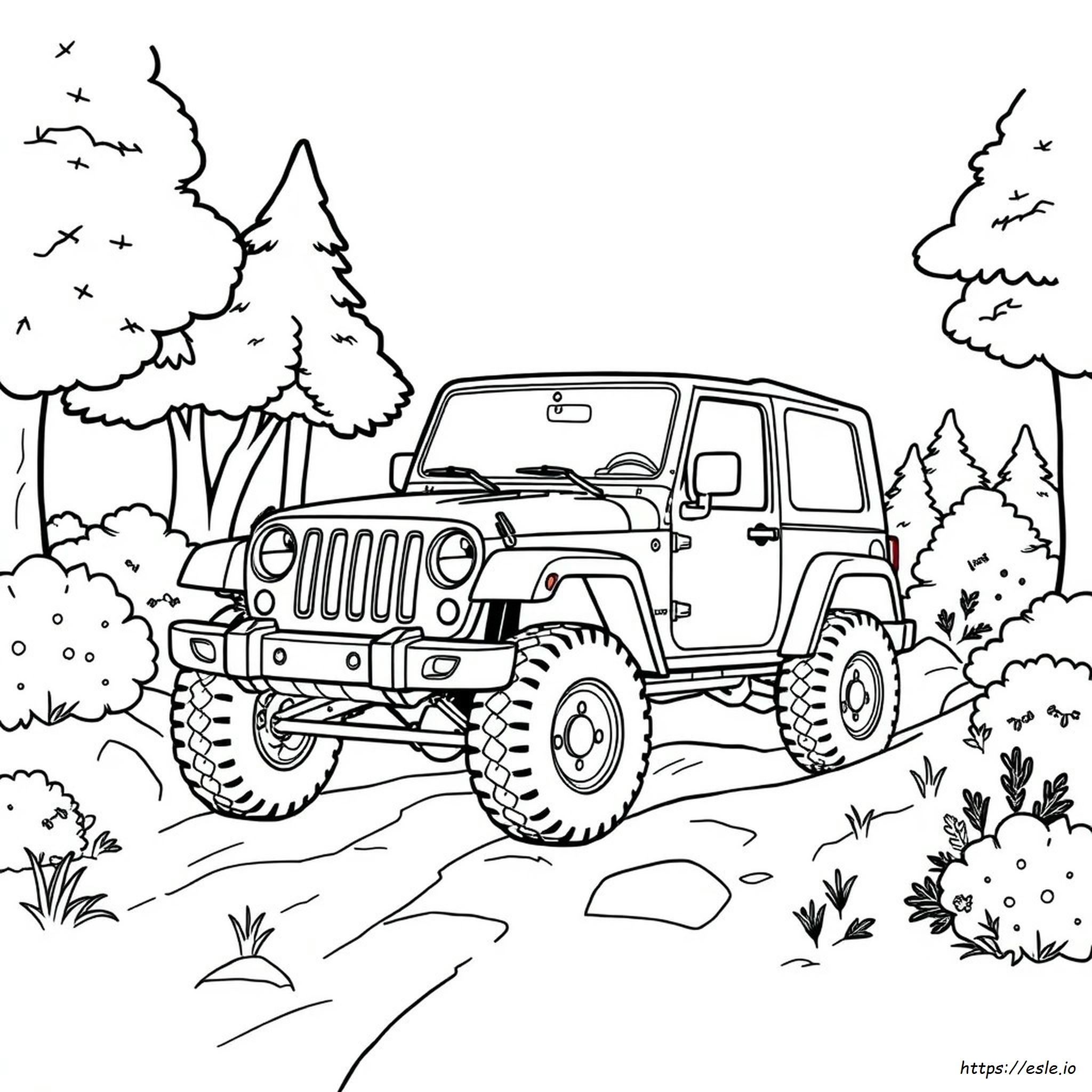 Jeep Car Coloring Pages