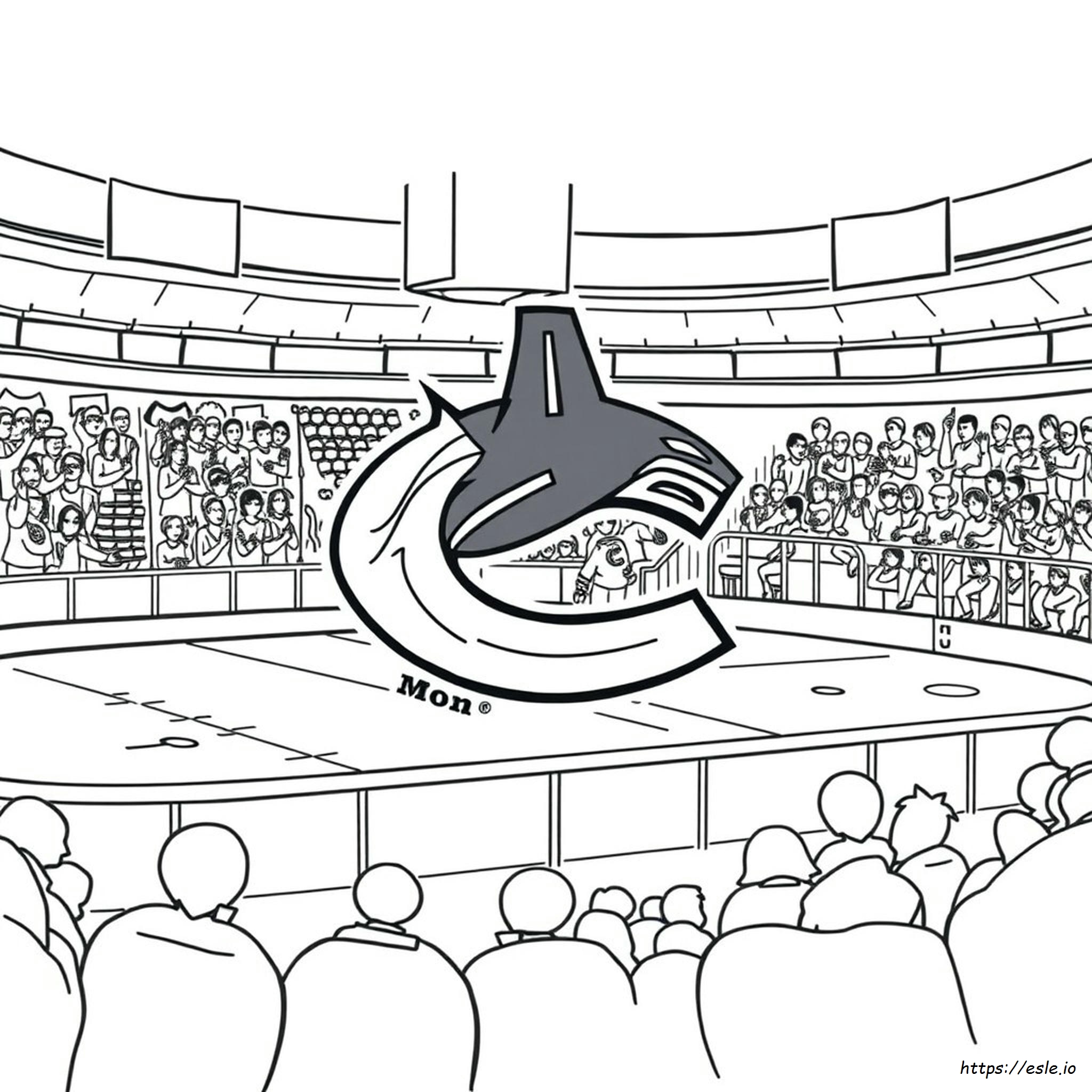 Gambar Mewarnai Vancouver Canucks - PDF Gratis