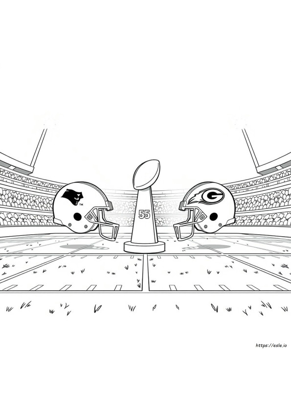 Super Bowl 55 Coloring Pages