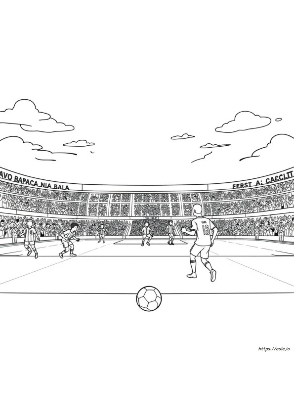 Barcelona Soccer Coloring Pages