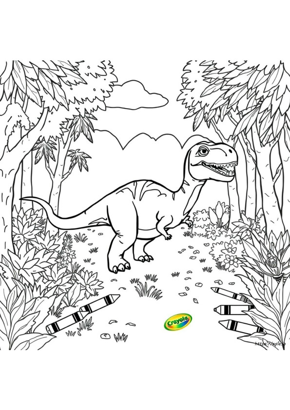 Crayola Dinosaurus Värityskuvat