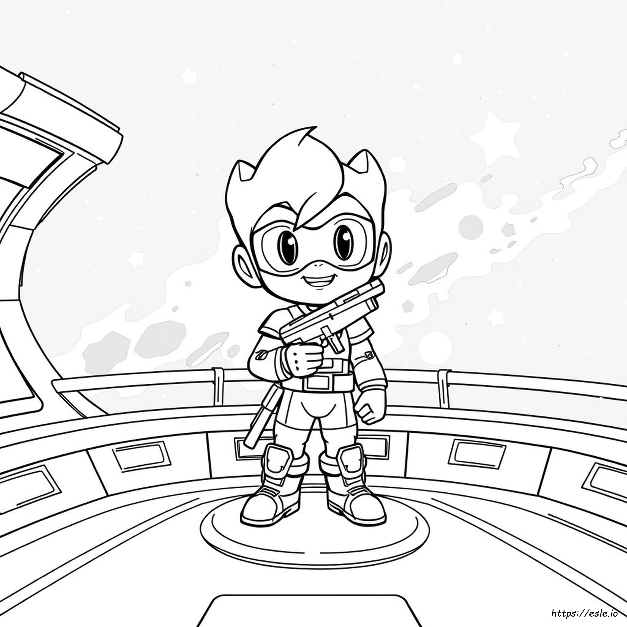 Printable Boboiboy Galaxy Coloring Pages