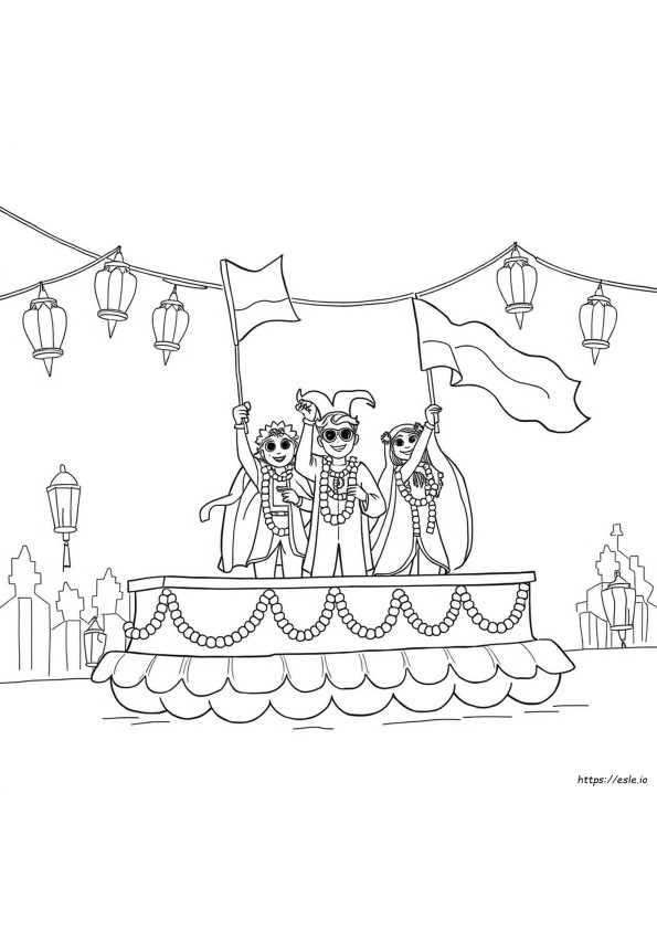 Mardi Gras Coloring Sheets