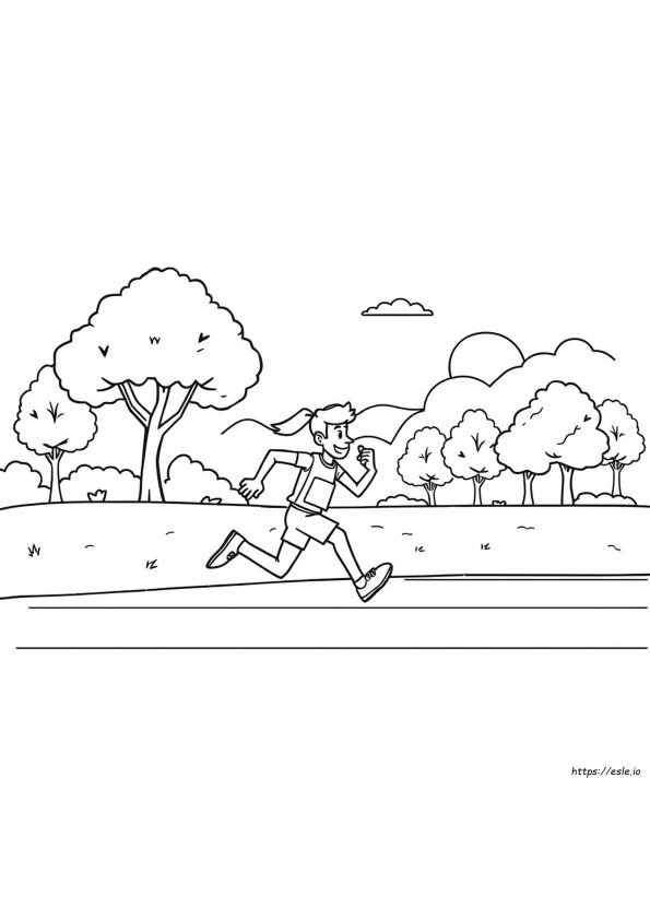 Disegno Da Colorare Corsa